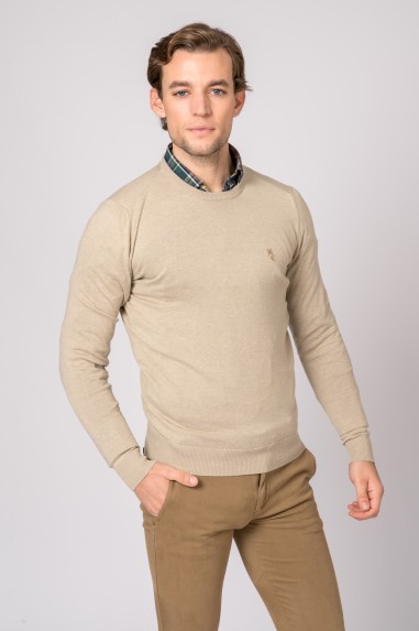 SUETER CUELLO REDONDO BEIGE
