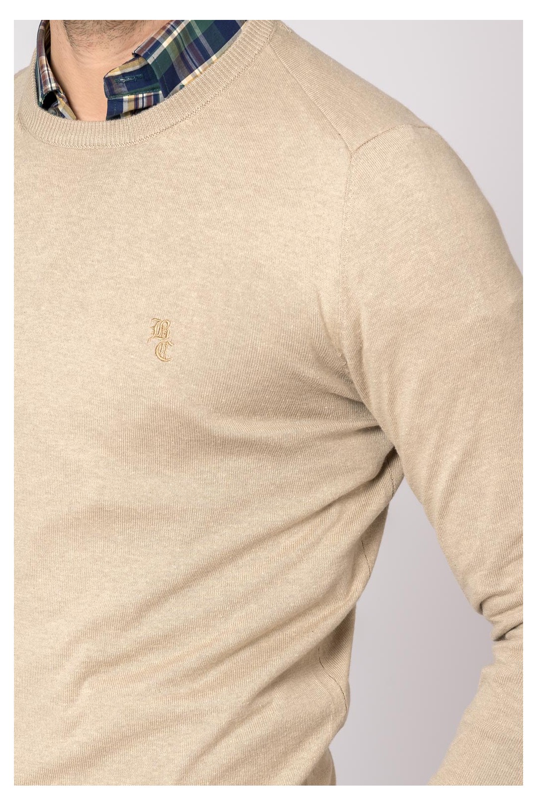 SUETER CUELLO REDONDO BEIGE