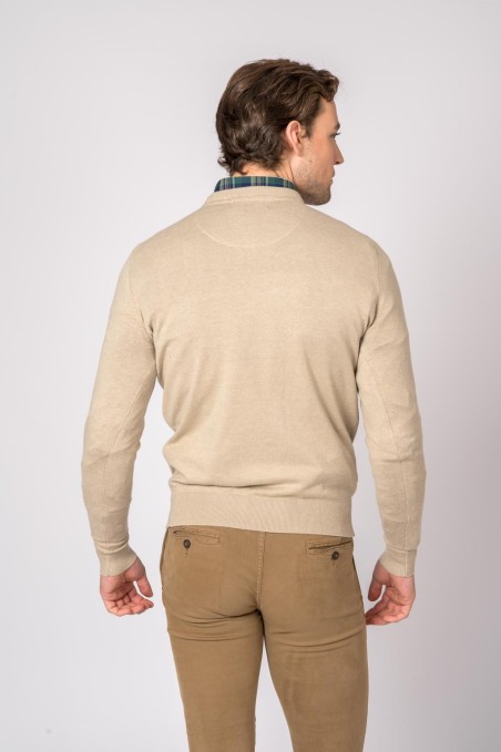 SUETER CUELLO REDONDO BEIGE