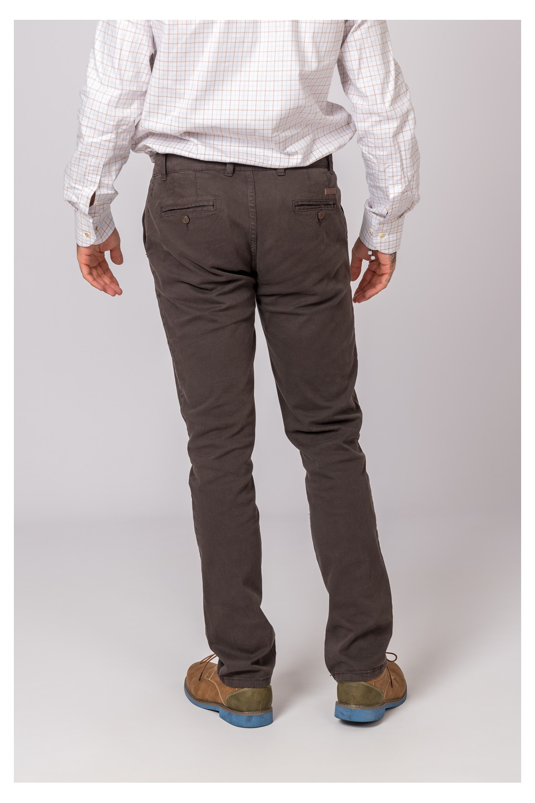 PANTALON CHINO BRITANNIQUE MARRON