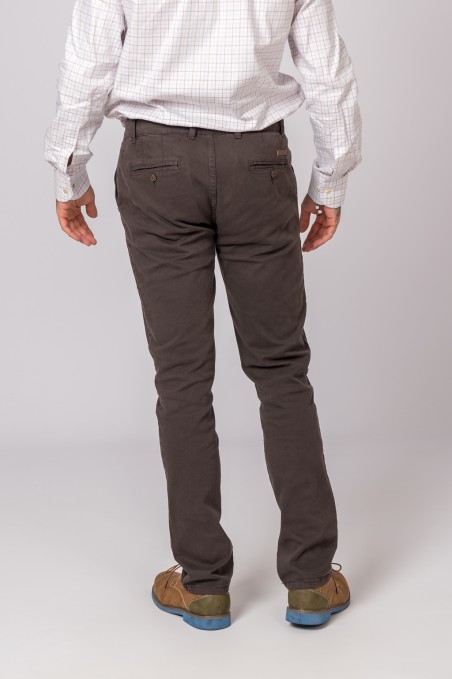 PANTALON CHINO BRITANNIQUE MARRON