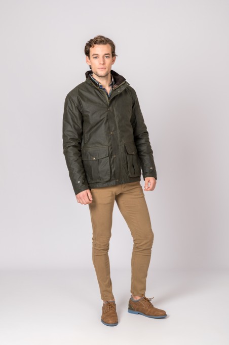 VESTE CIRÉE MATELASSÉE VERTE