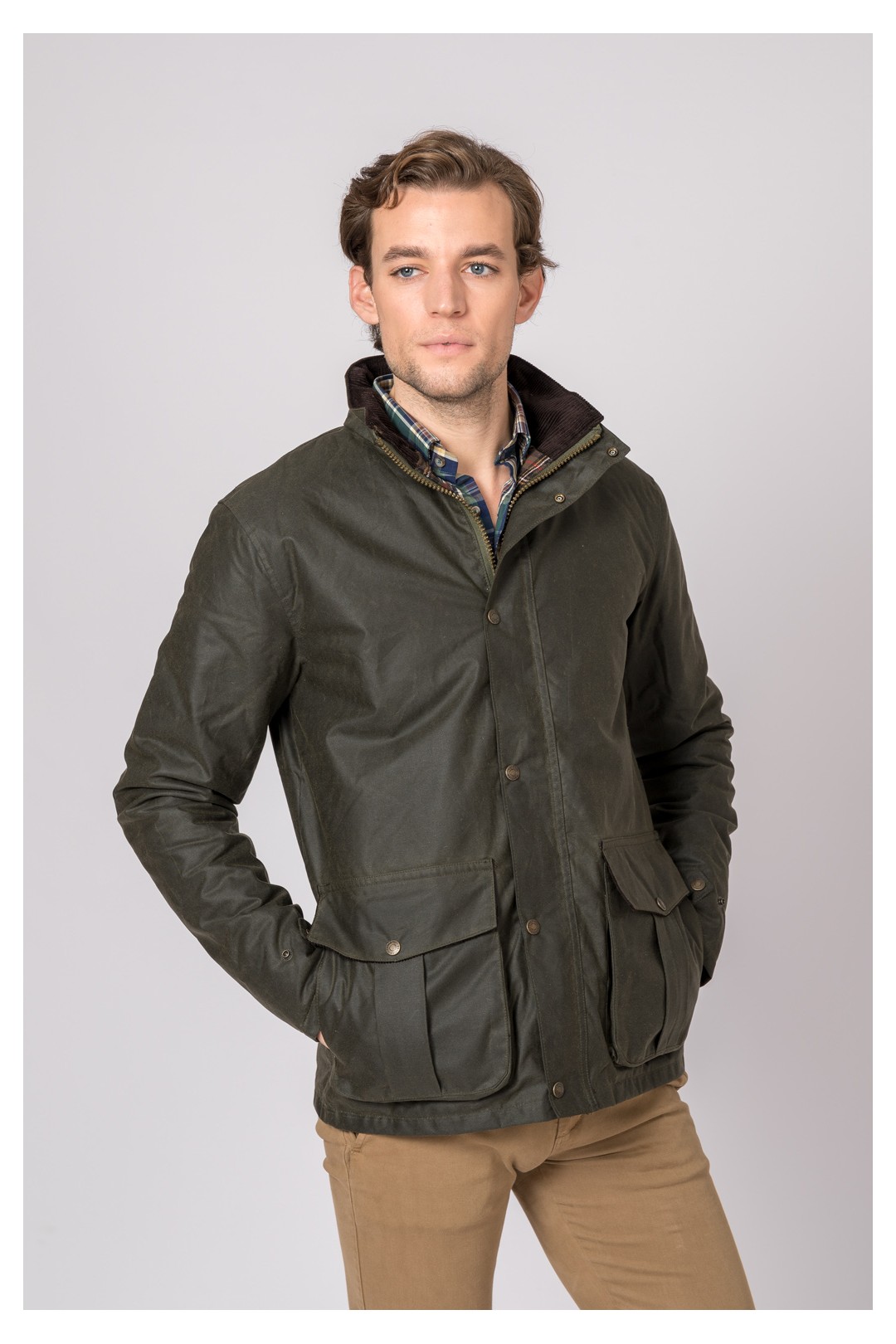VESTE CIRÉE MATELASSÉE VERTE