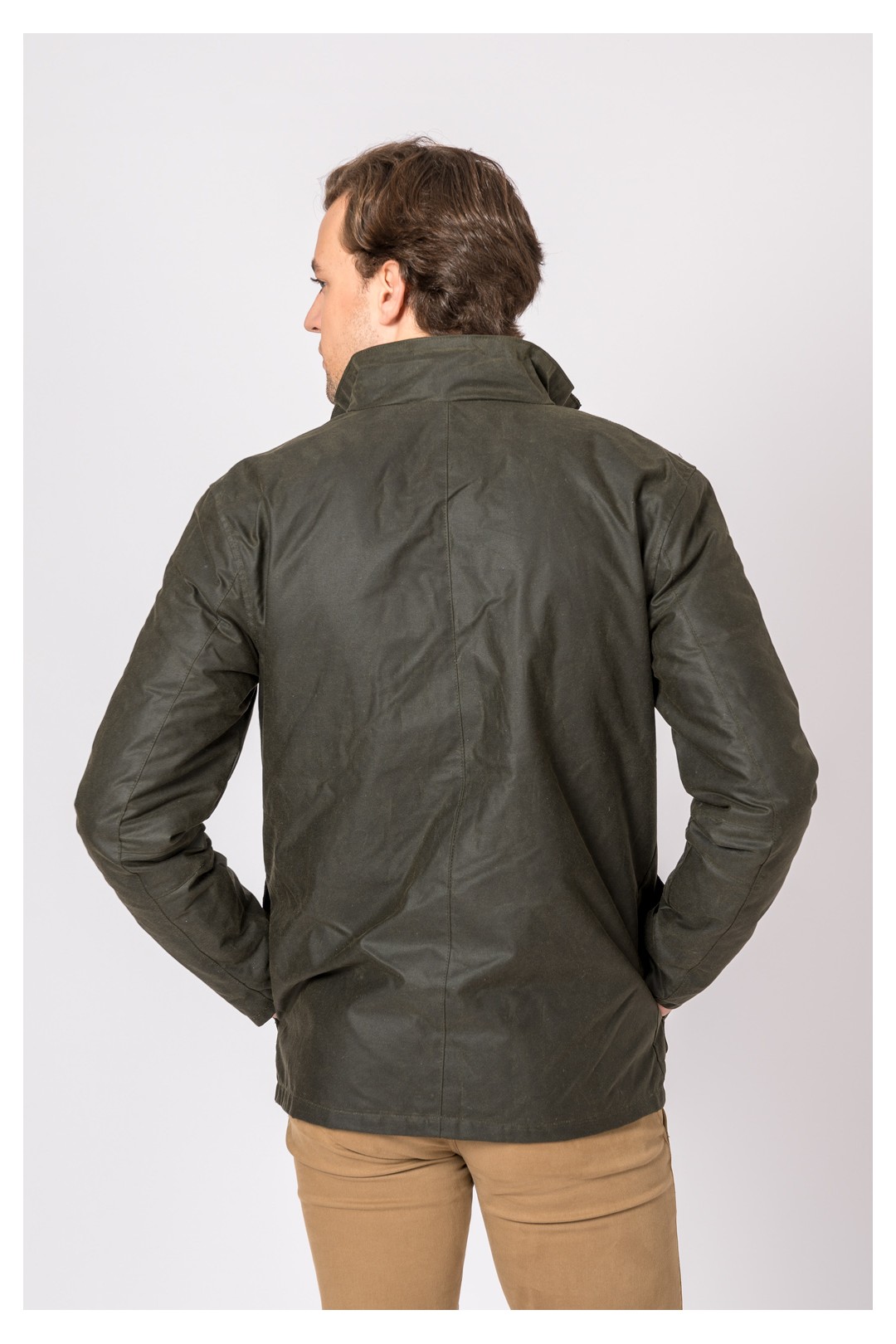 CHAQUETA ENCERADA PADDED VERDE