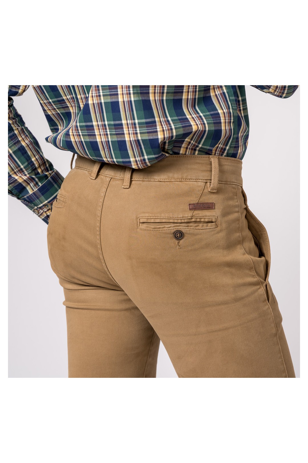 PANTALON CHINO SLIM CAMEL
