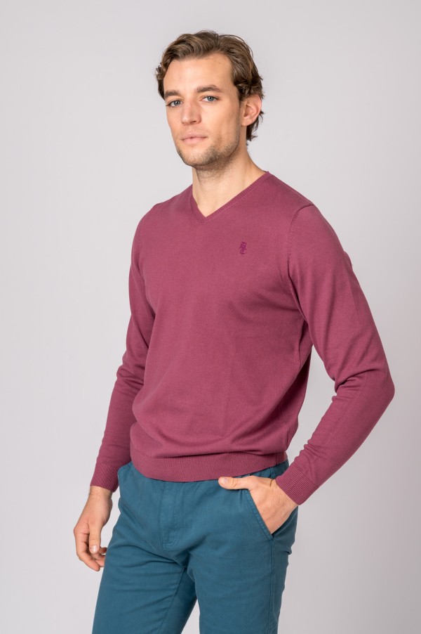 SUETER CUELLO PICO BORGOÑA
