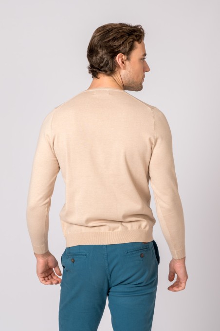 SUETER CUELLO PICO BEIGE