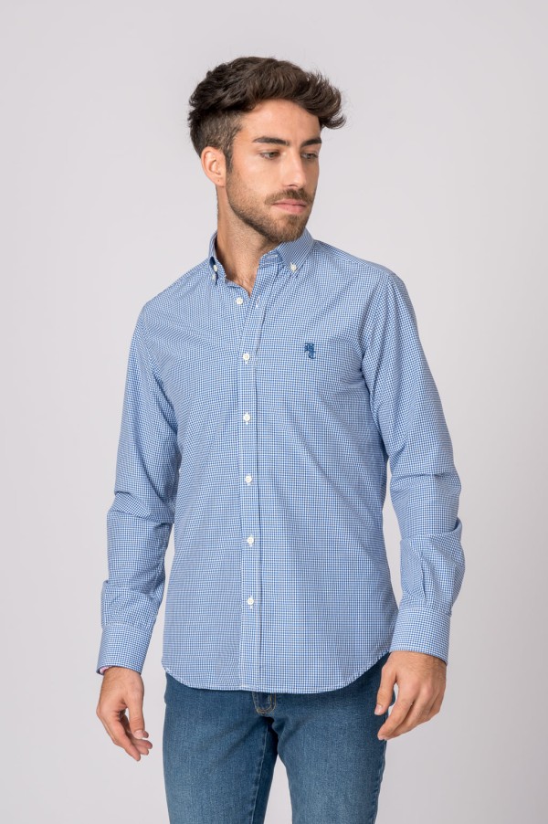 CAMISA CUADROS AZUL Y BLANCO 2