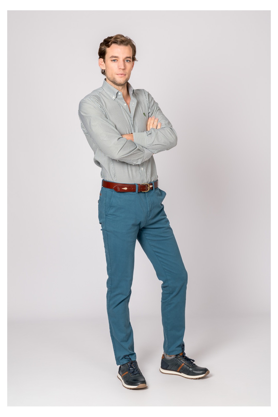 PANTALÓN CHINO SLIM AZUL DUCATI