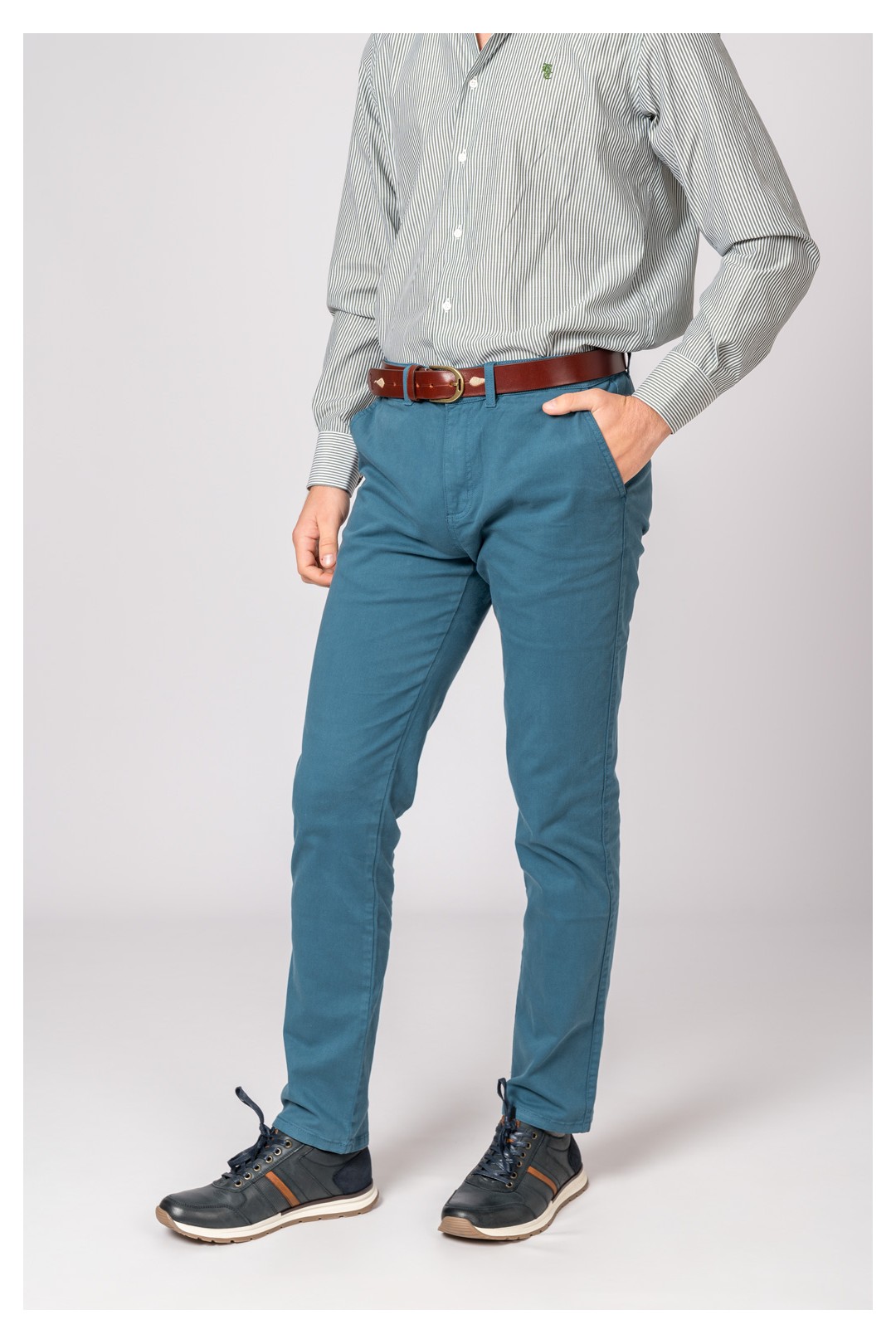 PANTALÓN CHINO SLIM AZUL DUCATI