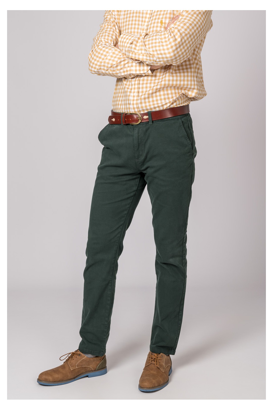 PANTALÓN CHINO BRITISH VERDE BOSQUE
