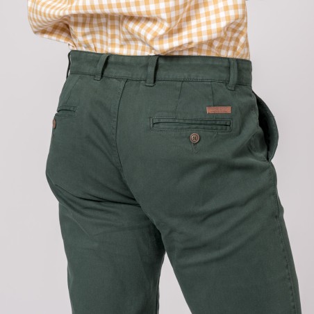 PANTALON CHINO BRITANNIQUE VERT FORÊT