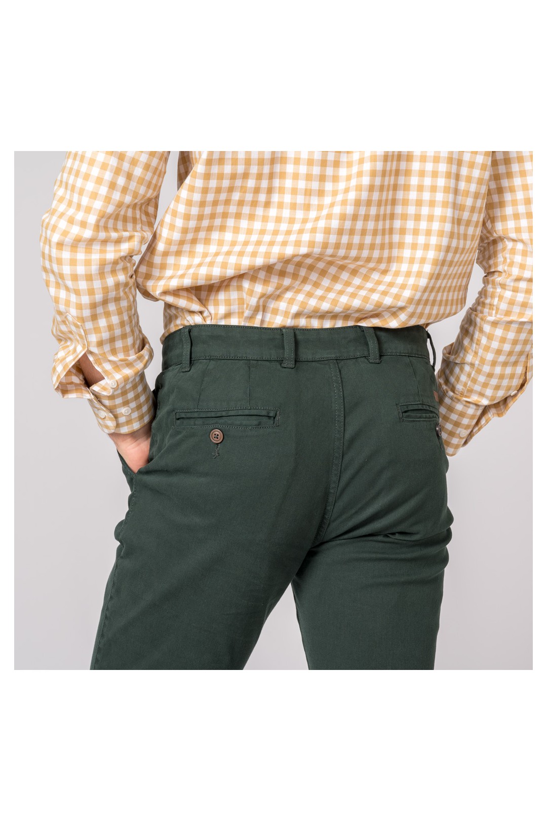 PANTALÓN CHINO BRITISH VERDE BOSQUE