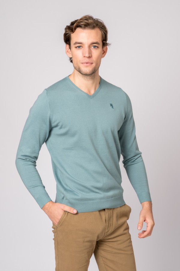 SUETER CUELLO PICO VERDE