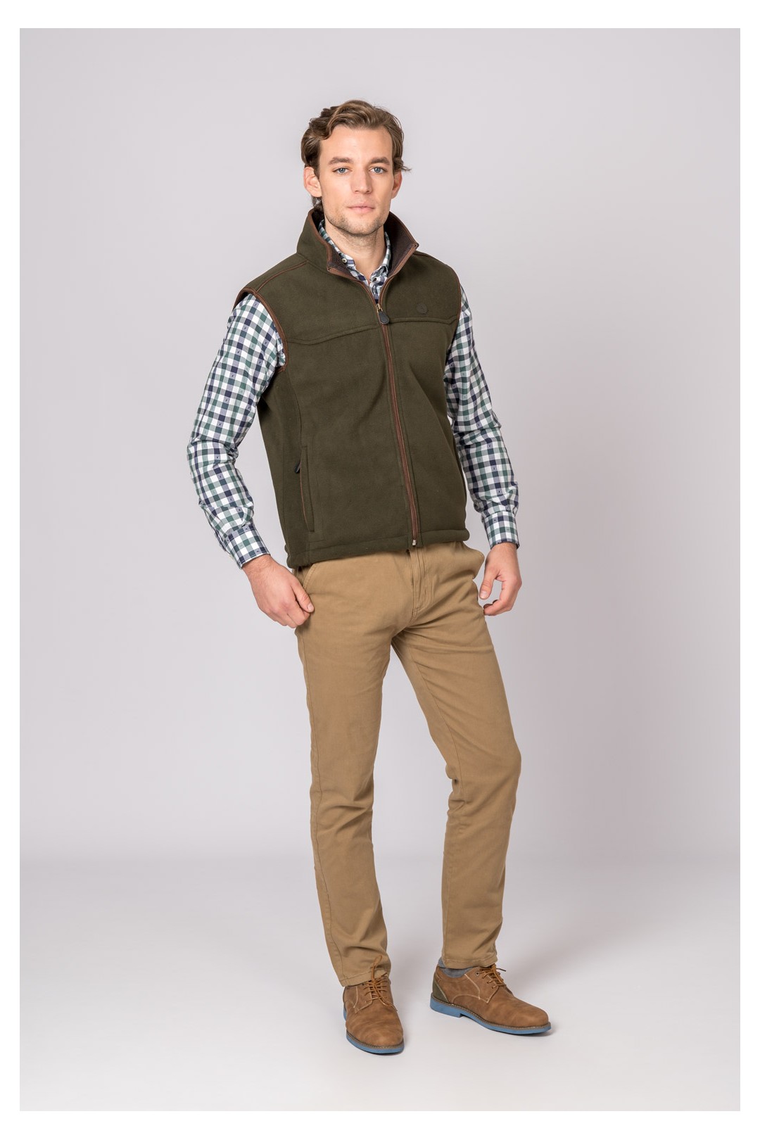 GILET EN POLAIRE VERT