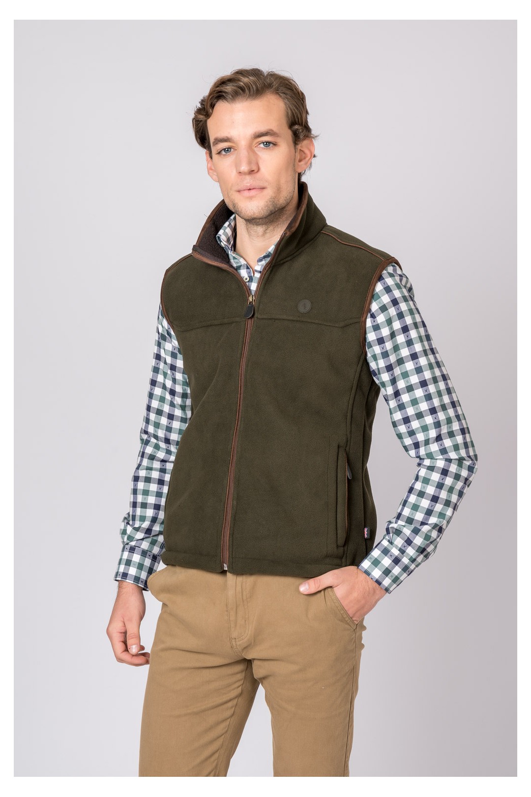 GILET EN POLAIRE VERT