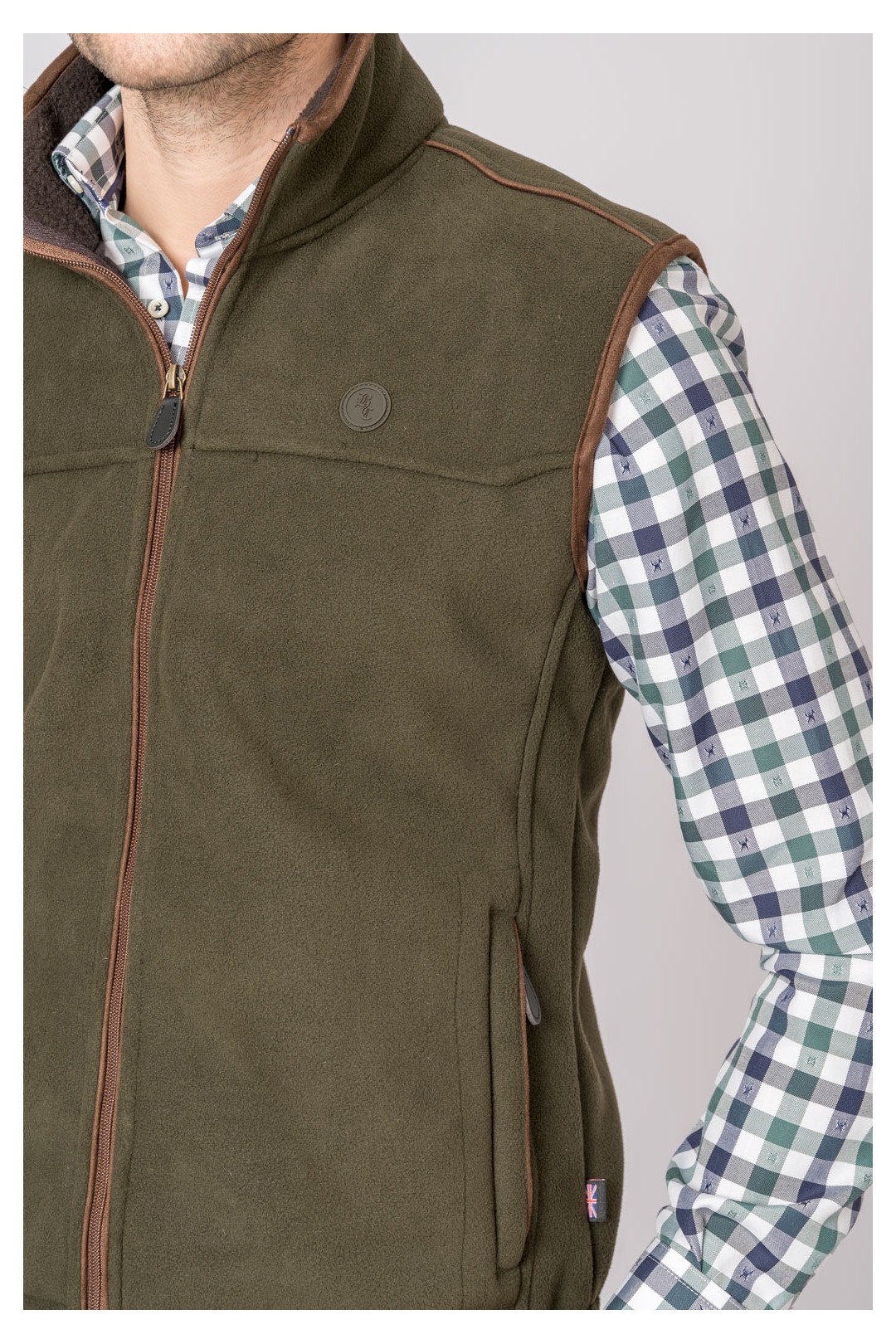 GILET EN POLAIRE VERT