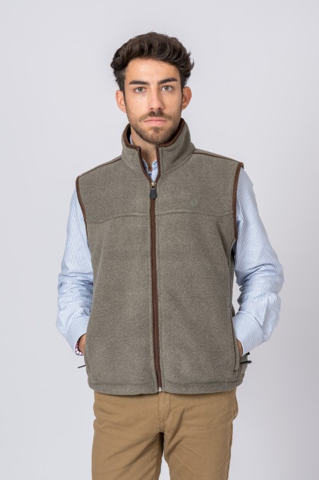 CHALECO POLAR GRIS