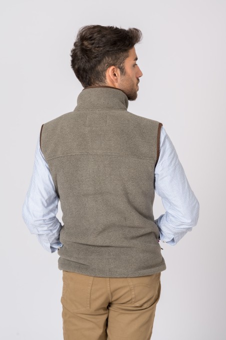 CHALECO POLAR GRIS