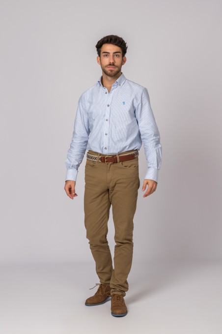 Pantalón Hombre 5 bolsillos Camel Pantalón Hombre 5 bolsillos Camel