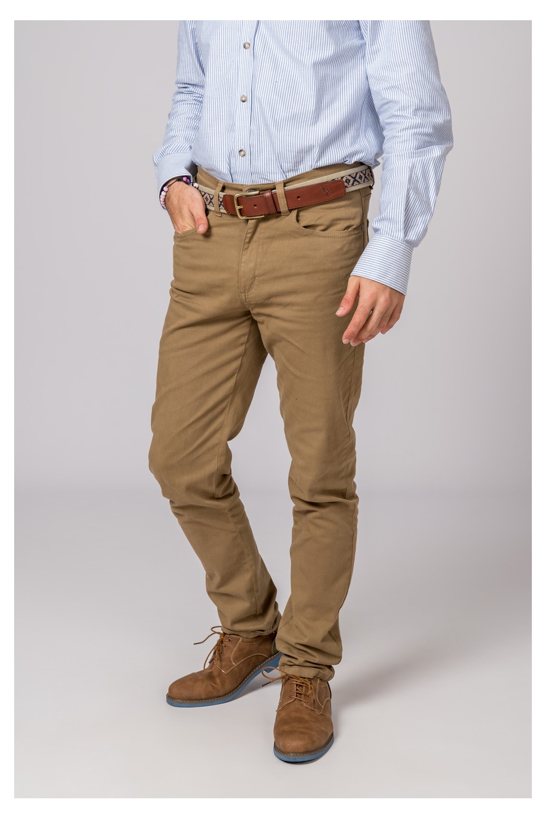 Pantalón Hombre 5 bolsillos Camel