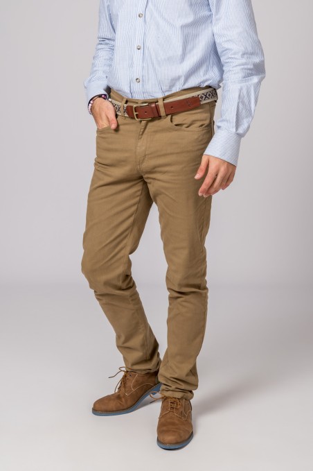 Pantalón Hombre 5 bolsillos Camel
