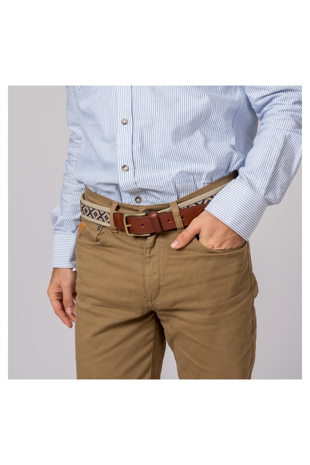 Pantalón Hombre 5 bolsillos Camel