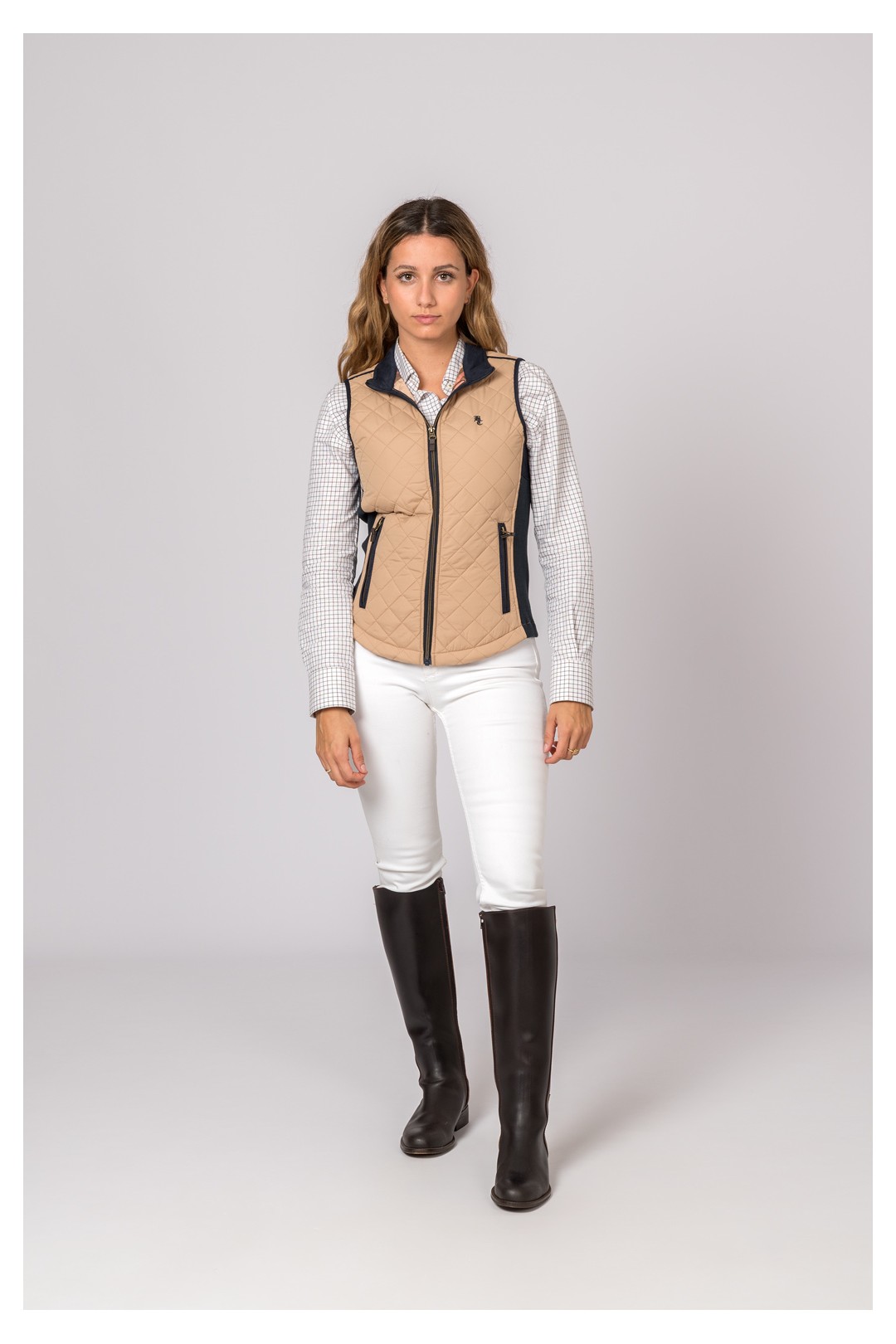 CHALECO MUJER ACEDERA CAMEL