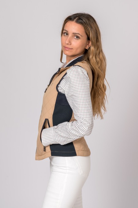 CHALECO MUJER ACEDERA CAMEL CHALECO MUJER ACEDERA CAMEL