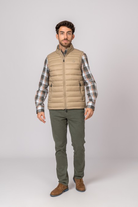 CHALECO DE HOMBRE NIZA BEIGE