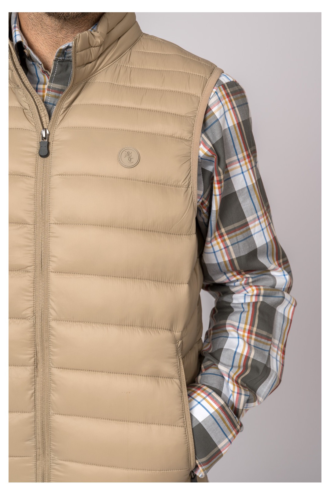 GILET POUR HOMME NIZA BEIGE