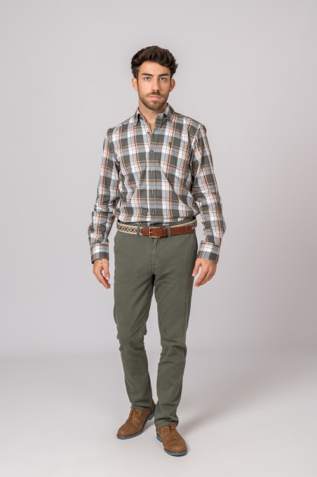 PANTALON CHINO BRITISH VERDE