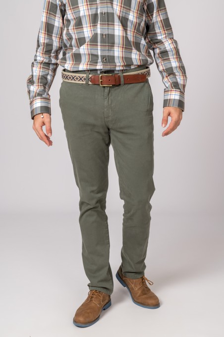 PANTALON CHINO BRITISH VERDE