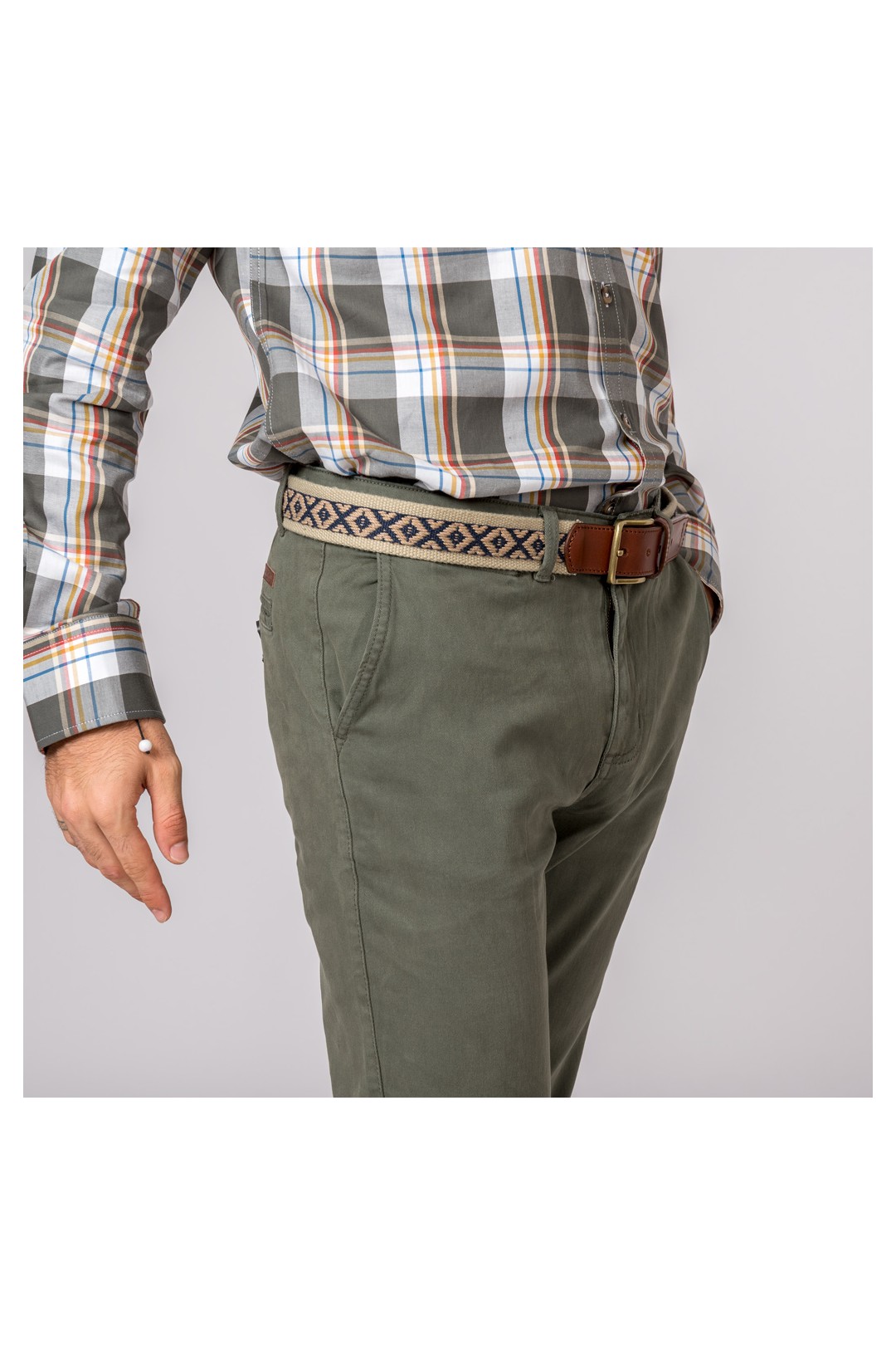 PANTALON CHINO BRITISH VERDE