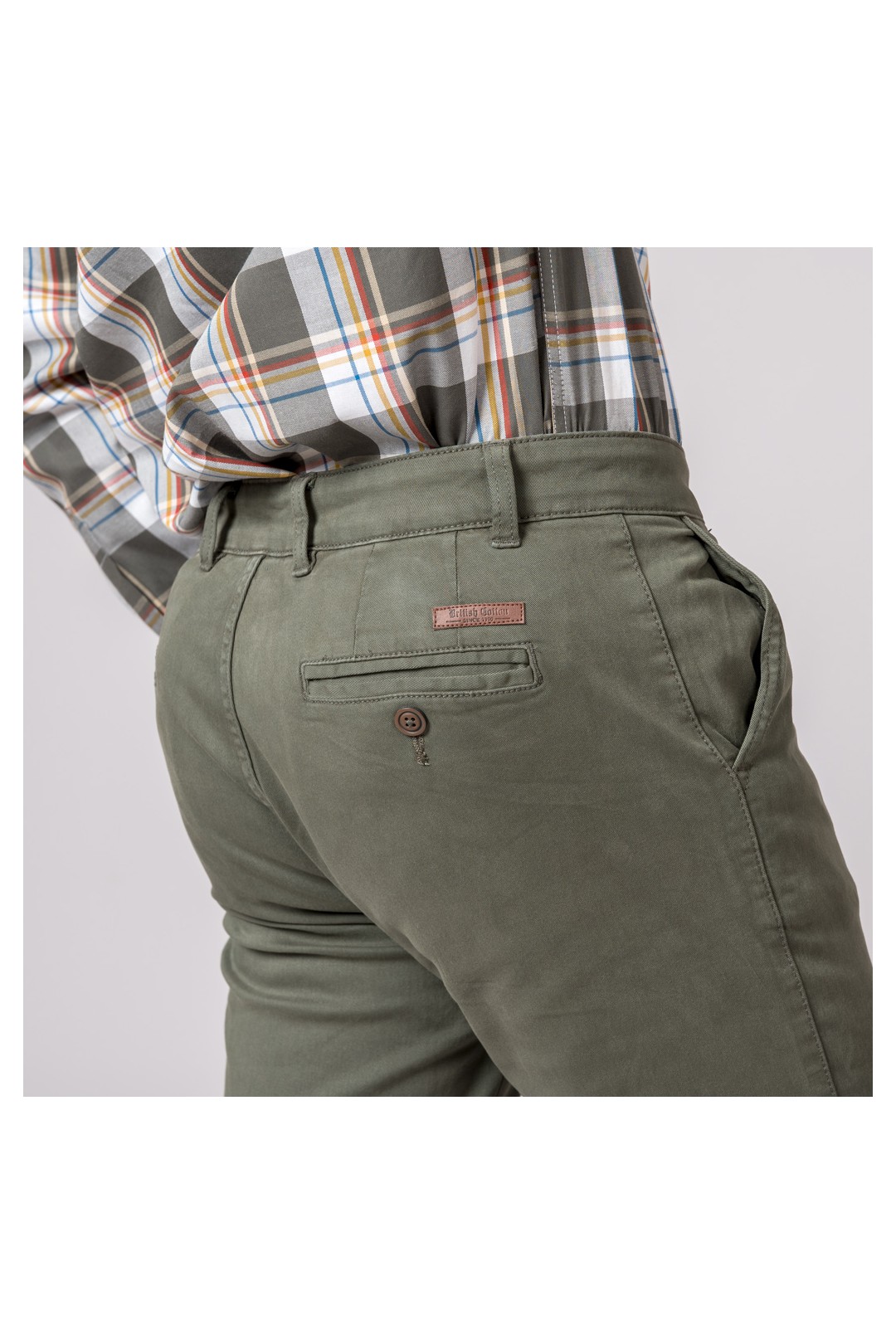PANTALON CHINO BRITISH VERDE
