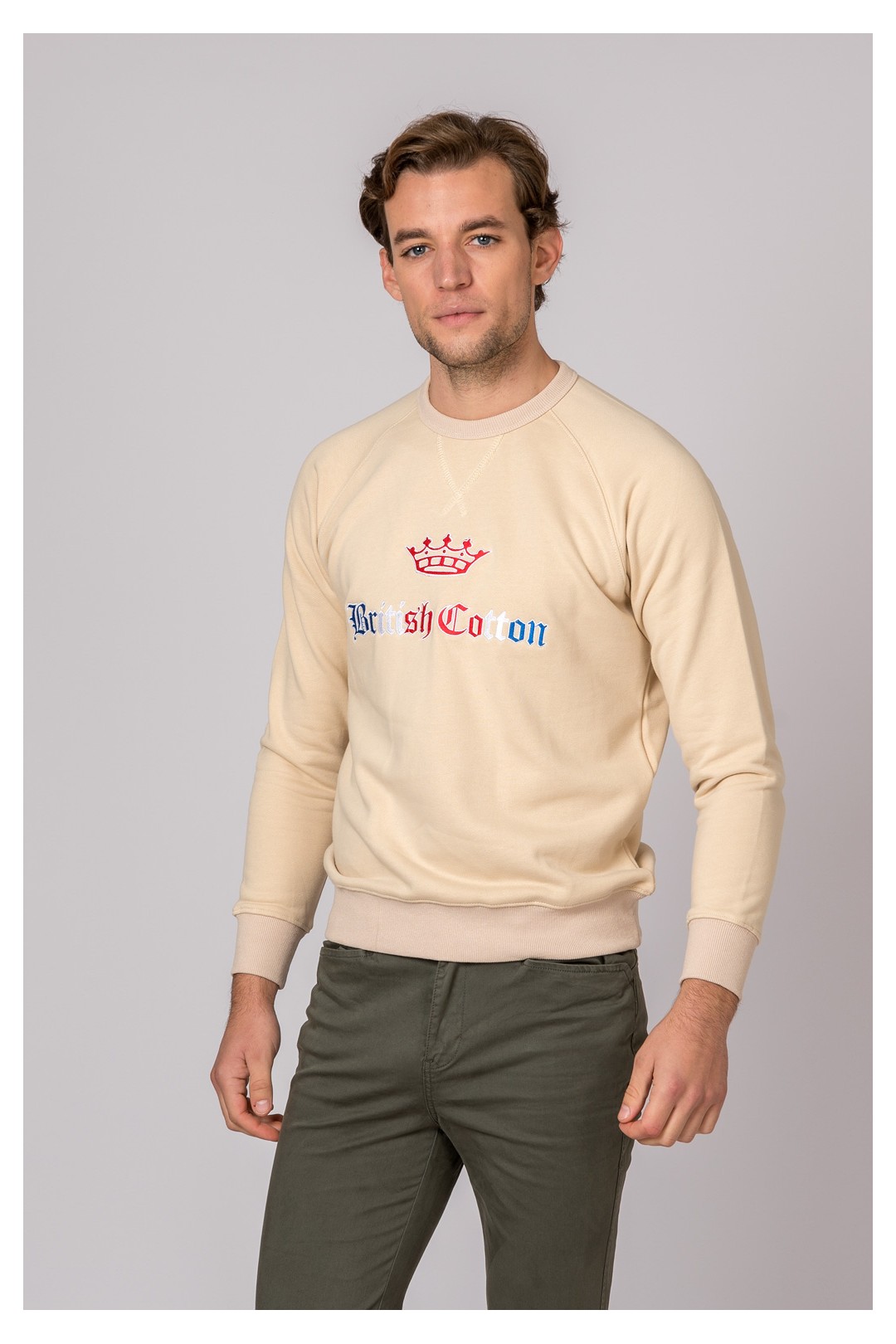 SUDADERA CORONA BEIGE