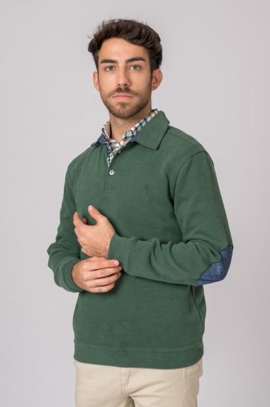 POLO MANGA LARGA VERDE