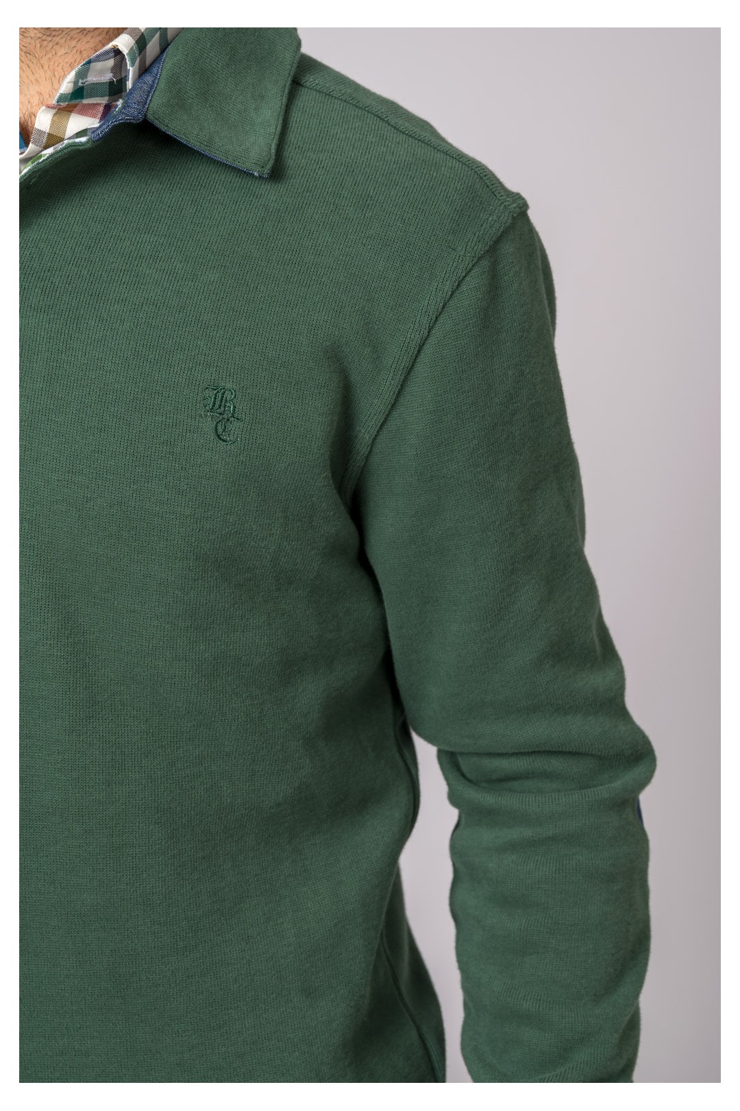 POLO MANGA LARGA VERDE