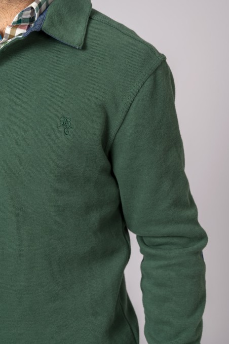 POLO MANGA LARGA VERDE