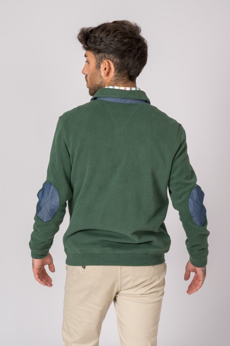 POLO MANGA LARGA VERDE