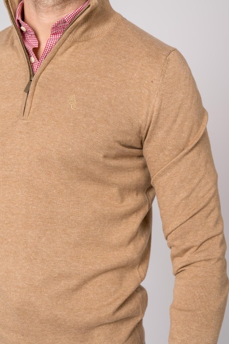 SUETER CUELLO CREMALLERA CAMEL SUETER CUELLO CREMALLERA CAMEL