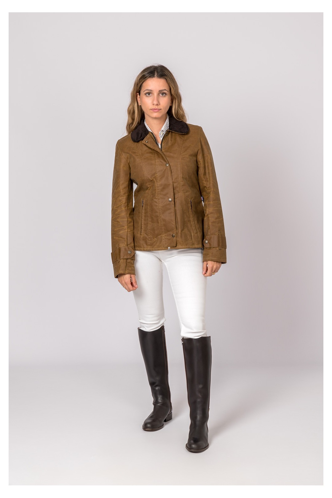 VESTE CIRÉE AMBRE CAMEL POUR DAMES