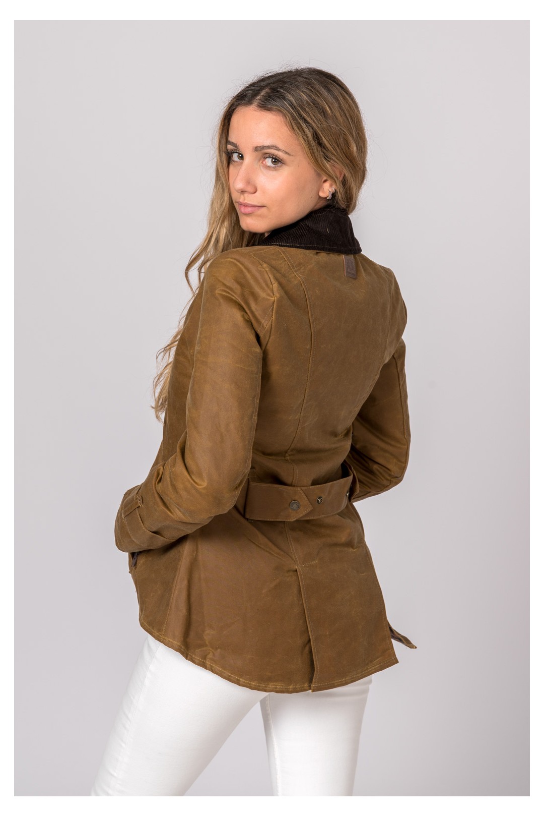 VESTE CIRÉE AMBRE CAMEL POUR DAMES
