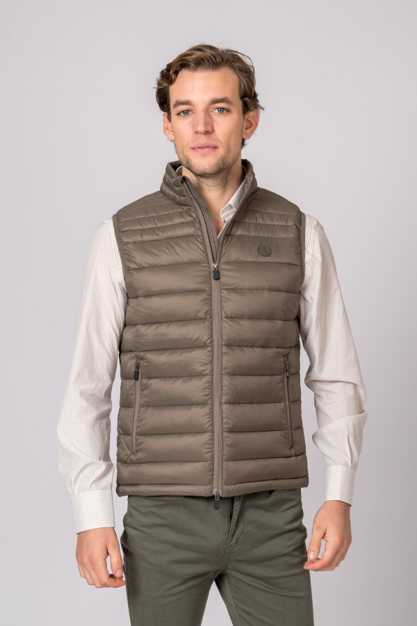 GILET HOMME NIZA MARRON