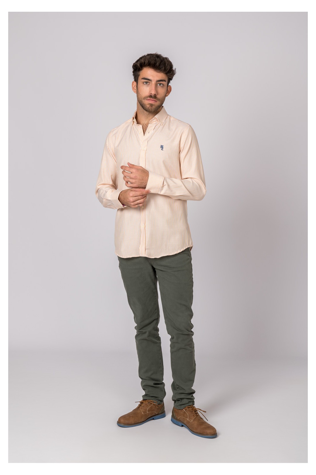 CAMISA RAYAS AMARILLA