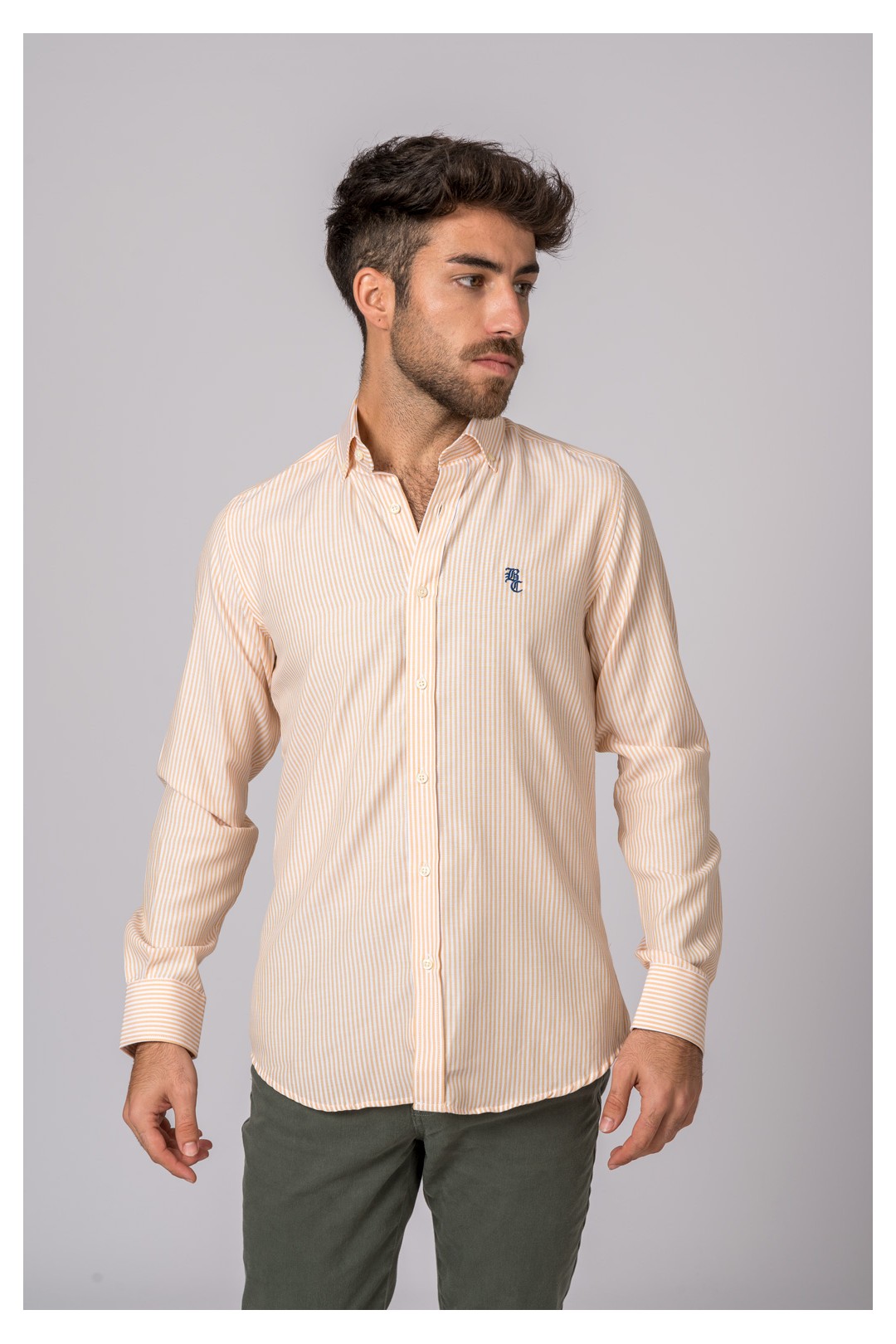 CAMISA RAYAS AMARILLA