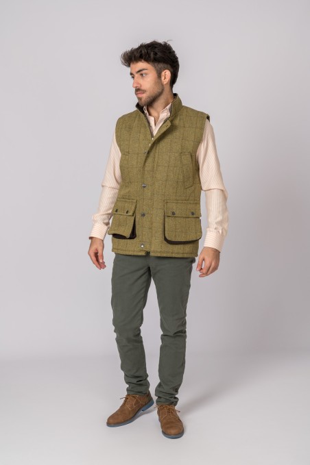 GILET EN TWEED