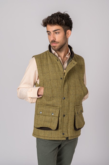GILET EN TWEED