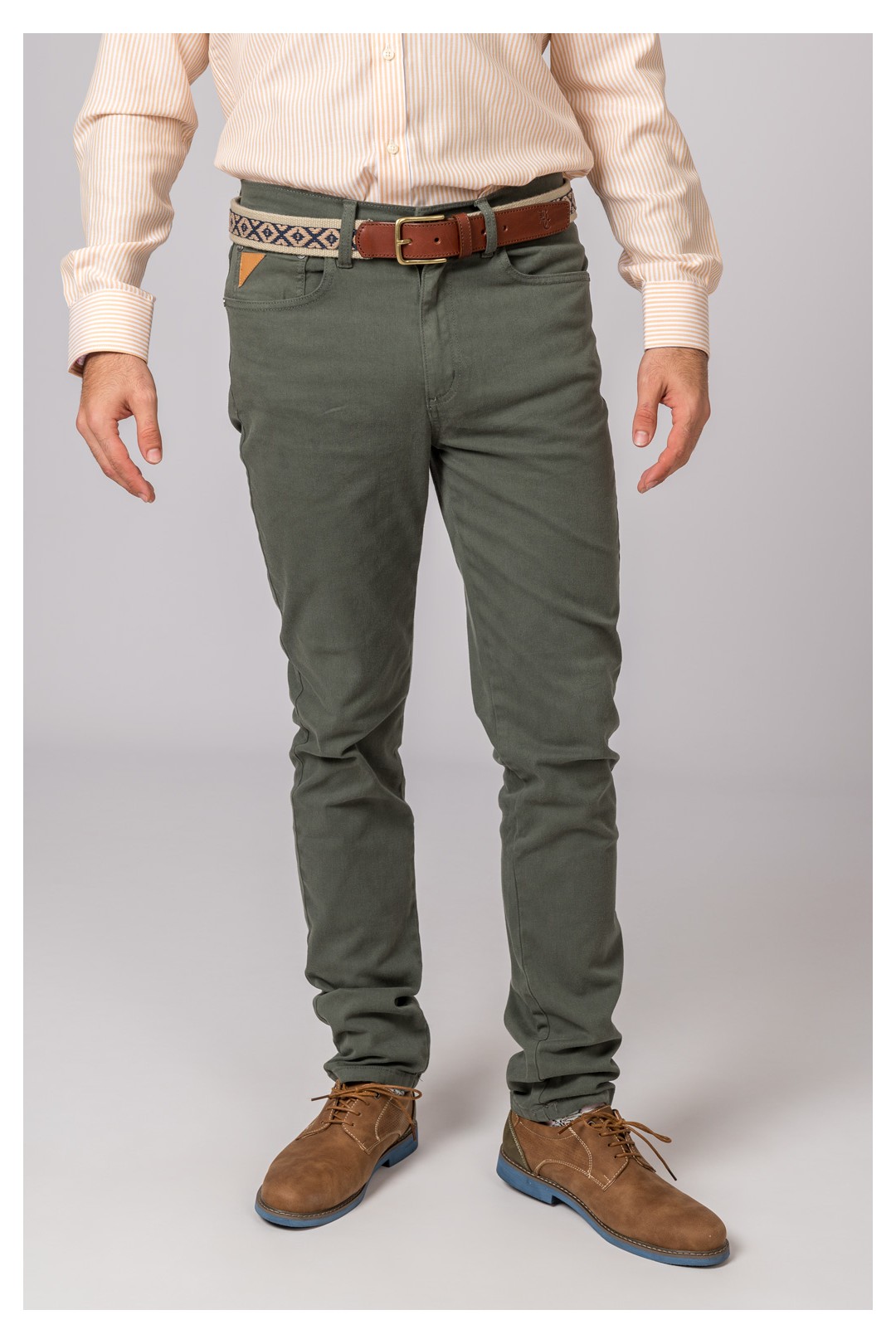 Pantalón Hombre 5 bolsillos Verde
