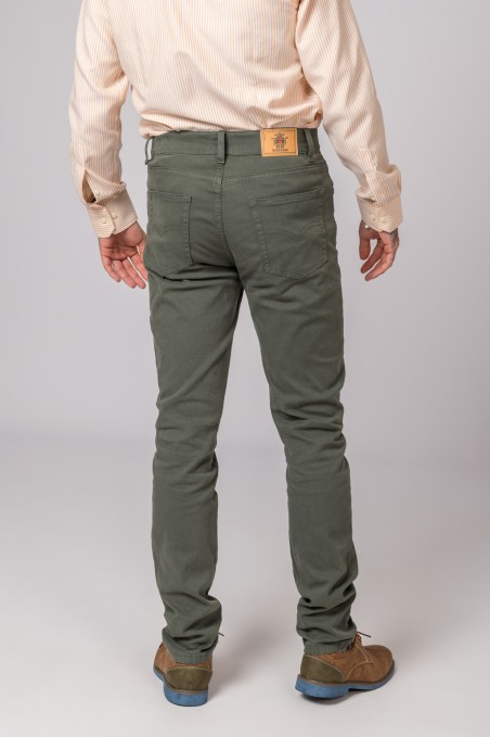 Pantalón Hombre 5 bolsillos Verde